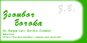 zsombor boroka business card